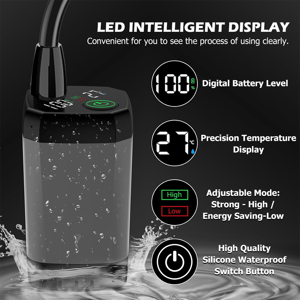 Portable Camping Shower in use 3
